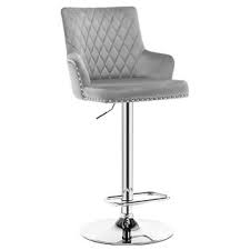Our range of swivel bar stools are superb choices for any counter tops. Duhome Elegant Lifestyle Bar Stools Velvet Adjustable Height Swivel Barstools