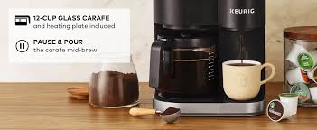 Keurig® starter kit 50% off coffee maker: Amazon Com Keurig K Duo Coffee Maker Single Serve And 12 Cup Carafe Drip Coffee Brewer Compatible With K Cup Pods And Ground Coffee Black Kitchen Dining