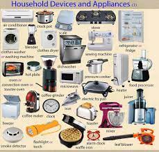 Household Devices And Appliances English Vocabulary Learn English Learn English Vocabulary