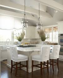 pottery barn bar stools cottage kitchen