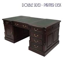 Antique Style Mahogany Office Furniture Wood Executive Double Sided Partners Desk Shop partner desks at chairish, the design lover's marketplace for the best vintage and used furniture, decor and art.