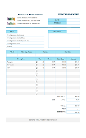 Sample billing invoice template in excel for hourly roofing work. Building Maintenance Bill Format