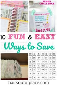 Top 10 Fun Easy Money Savings Challenges For 2019