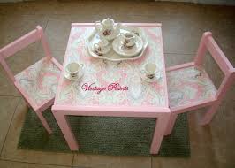 Shabby Chic Table Chairs Do This With Cheap Ikea Table Kid Table Kids Table And Chairs Paint Kids Table