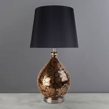Black And Gold Lampshade Dunelm Auburn Gold Foil Glass Table Lamp Dunelm Table Lamp Lamp Glass Table
