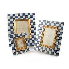 Maybe you would like to learn more about one of these? Mackenzie Childs Royal Check Enamel Frame 4 X 6