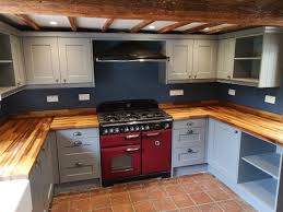 The most popular option is stave oak, but sustainably sourced iroko worktops are also available, both great choices for our shaker kitchens. Traditional Shaker Kitchen With Solid Oak Worktops Clarendon Kitchens Kitchens Norfolk