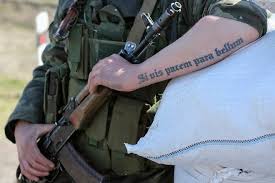 More images for si vis pacem para bellum tattoo john wick » Pro Russian Protesters Storm Ukraine Military Base Military Tattoos Para Bellum Para Bellum Tattoo