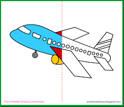 Free Drawing Worksheets Printable Aeroplane Drawing Worksheets Kids Drawing Projects Drawing Lessons For Kids Printables Free Kids