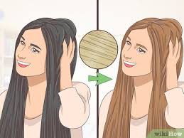 Blonde shampoos have purple tint to offset orange tones and brown shampoos have green tints which. How To Dye Dark Hair Without Bleach With Pictures Wikihow
