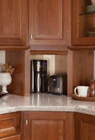 Corner Appliance Garage Medallion Cabinets Kitchen Cabinet Remodel Appliance Garage