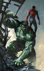 The Hulk And Spider Man By Gabriele Dellotto Marvel Comics Art Marvel Superheroes Marvel Characters
