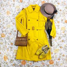 London Fog Trench Coat In Canary Yellow With Depop