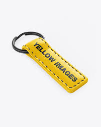 Download Glossy Keychain Mockup In Stationery Mockups On Yellow Images Object Mockups PSD Mockup Templates