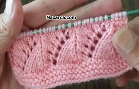Orgum Elimde Keyfim Yerinde Ornegi Nazarca Com Orgu Desenleri Baby Knitting Patterns Orgu