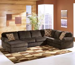 Ashley Furniture Vista Chocolate Casual 3 Piece Sectional With With Ashley Furniture Greenv Ashley Furniture Sectional Living Room Furniture Ashley Furniture
