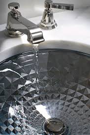 undermount bathroom sink glass