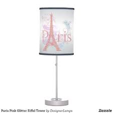 (a set of exquisite small mirror and lamp) cute led eiffel tower night light, fancy and romantic! Paris Pink Glitter Eiffel Tower Table Lamp Zazzle Com Eiffel Tower Lamp Lamp Pink Desk Lamps
