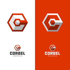 Logo Positive On Instagram A Slight Update To The Corbel Construction Logo I Added Some Opacity To 2 Faces Of The Hexagon To Construction Logo Logos Hexagon