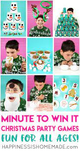 Virtual christmas parties are holiday celebrations conducted over video conferencing platforms like zoom, google meet and webex. Minute To Win It Christmas Games For All Ages Happiness Is Homemade