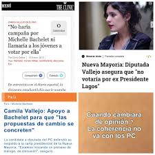 Oh pretty sure you're talking about camila vallejo. Jose Antonio Kast On Twitter Camila Vallejo Pc Dijo Que No Apoyaria A Bachelet Y Lo Hizo Ahora Dice Q No Votara Por Lagos Sera Cierto Esta Vez