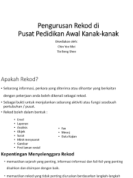 Sistem pengurusan rekod dan fail yang berkesan akan membantu organisasi dalam sistem penyampaian kepada pelanggan dengan cepat dan selamat. Pengurusan Rekod