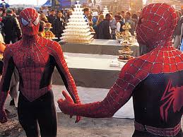 Go as your favorite superhero, spiderman! Daily Raimi Spider Man On Twitter Spider Man 2002 Multiple Spider Men Are Standing By During Each Scene