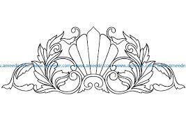 Printable free wood carving flower patterns. Pattern Flowers E0009201 Wood Carving File Cdr And Dxf Free Vector Download For Cnc Cut Download Vector