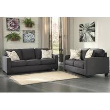 Alenya Loveseat In Charcoal Nebraska Furniture Mart My Set But Have To Find A Way To Decorate It Nicer Charcoal Sofa Living Room Sets Sofa And Loveseat Set