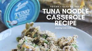In a large bowl combine both soups with milk. Tuna Noodle Casserole Recipe Vegan Gluten Free