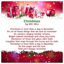 Christmas Is More Than A Day In December Christmas Poems Short Christmas Poems Deep Christian Quotes