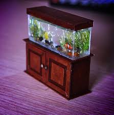 Miniature Aquarium 1 12 Dollhouse Miniature Aquarium With Etsy In 2020 Miniature Aquarium Miniature Furniture Dollhouse Miniatures