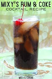 Mixy S Rum And Coke Mixthatdrink Original Mix That Drink Recipe Rum Recipes Coke Recipes Coke Drink