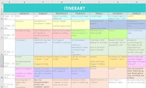 How I Use Excel To Organize All My Travel Plans Research Itinerary Hotel Tours Bookings Packing List Etc All About Planners Travel Itinerary Template Trip Planning Itinerary Template