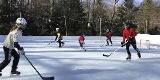 Father creates backyard hockey rink for charity in support of his 1 year old son who has cerebral palsy. Backyard Ice Rinks Synthetic Ice Hockey Boards D1 Backyard Rinks