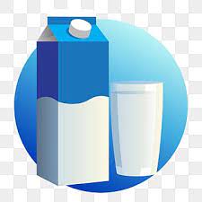 Blue And White Milk Carton Box And A Glass Of Milk Milk Clipart Drink Milk Png And Vector With Transparent Background For Free Download Carton Box Instagram Logo Blue And White