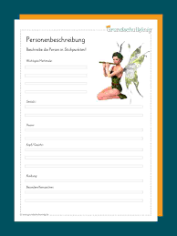 Eine personenbeschreibung kann zu einer real existierenden person wie dem eigenen lehrer oder. Personenbeschreibung