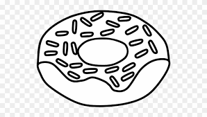 Grab as many as you want and access them and all their updates any time via your account Donut Chocolate Frosting Sprinkles Black And White Circle Clipart 310412 Pikpng