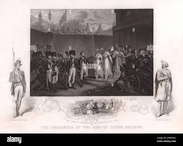 Surrender of two sons of tippoo sultan hi-res stock photography and images - Alamy