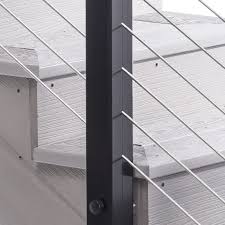 Shop our glass railing, cable railing, & bar systems online. Cable Railing Post Fascia Mount Intermediate