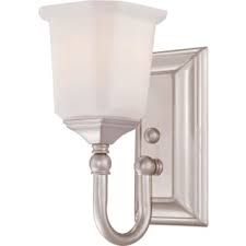 Kichler brinley brushed nickel one light wall sconce 45576ni | bellacor. Roseto Mvbf6826bn Brushed Nickel Barry Single Light 10 Tall Bathroom Sconce Lightingdirect Com