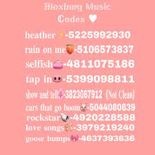 We have 2 milion+ newest roblox music codes for you. ðð¥ð¨ð±ð›ð®ð«ð  ðŒð®ð¬ð¢ðœ ð‚ð¨ððžð¬ Bloxburg Decal Codes Coding Roblox Codes