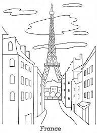 Consists of three vertical stripes. France Coloring Page