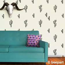 These colorful and festive cacti will add a southwest flare to any home. Inspired By The Style Of The Southwest Desert Our Set Of 36 Cactus Vinyl Wall Decals Are An Easy And Inexpensive A Cactus Wall Decal Wall Decals Wall Patterns