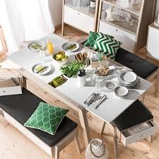 The traditional way to extend a formal dining table is to insert extra 'leaves', or segments. Vox Spot Extendable Dining Room Table In White Acacia Nubie Kids