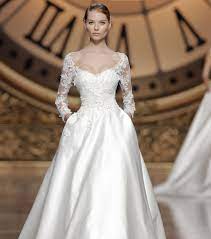 Choisissez la robe blanche parfaite. Ajf Robe Mariee Longue Manche Nalan Com Sg