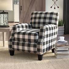 A neutral beige, brown, white, or gray accent chair blends with most. Cottage Country Plaid Accent Chairs Free Shipping Over 35 Wayfair