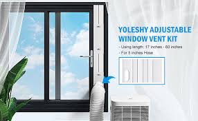 Modern portable air conditioner units have other nifty features that will help you cool down quicker and easier. Amazon Com Yoleshy Portable Air Conditioner Window Kit With Coupler Adjustable Window Seal For Ac Unit Sliding Ac Vent Kit For Exhaust Hose Universal For Ducting With 5 Inches Diameter Health Personal