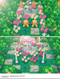 Coin Deco Fontaine With Images Animal Crossing 3ds Animal Crossing Qr Animal Crossing