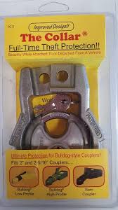 Bumper pull trailer hitch lock. The Collar